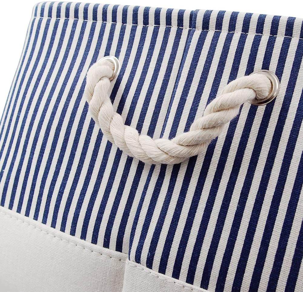 Stripe Thickened Canvas Storage Box - Image 19