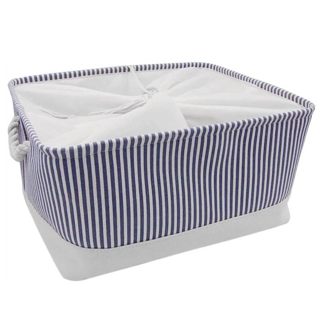 Stripe Thickened Canvas Storage Box - Image 20