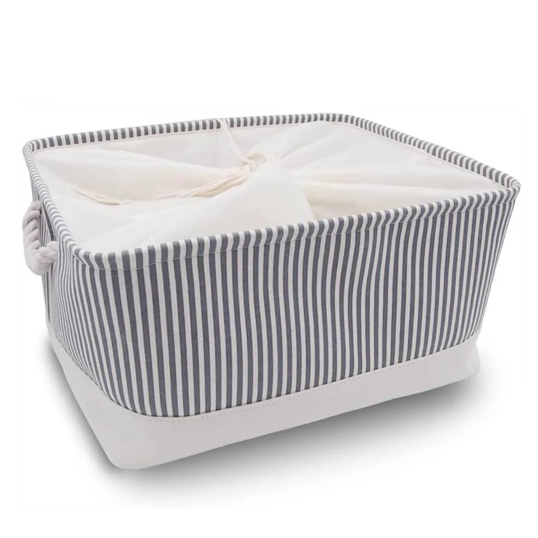 Stripe Thickened Canvas Storage Box - Image 28