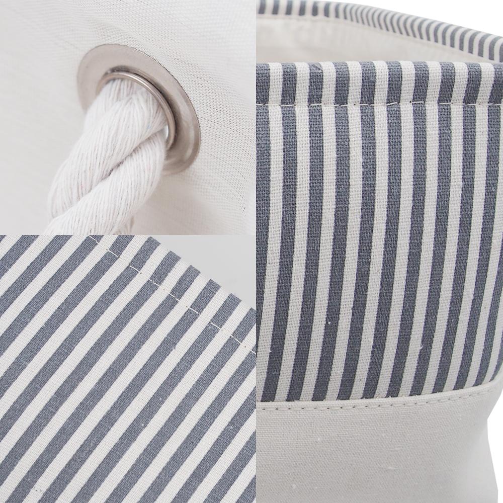 Stripe Thickened Canvas Storage Box - Image 31
