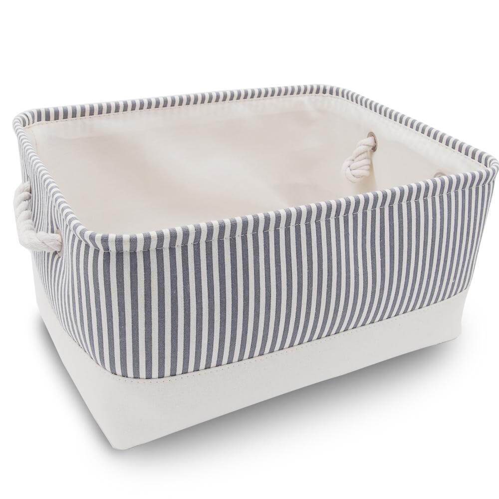 Stripe Thickened Canvas Storage Box - Image 40