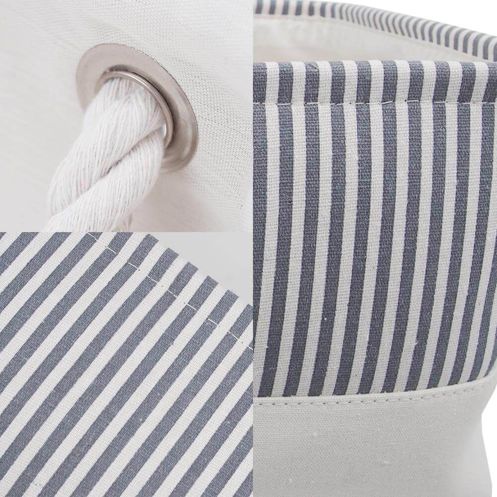 Stripe Thickened Canvas Storage Box - Image 45