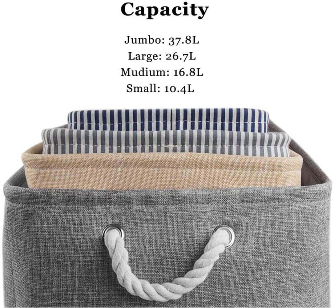 Stripe Thickened Canvas Storage Box - Image 48