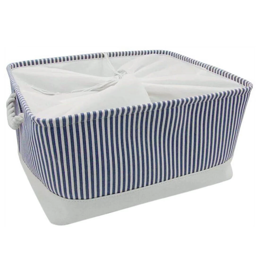 Stripe Thickened Canvas Storage Box - Image 5
