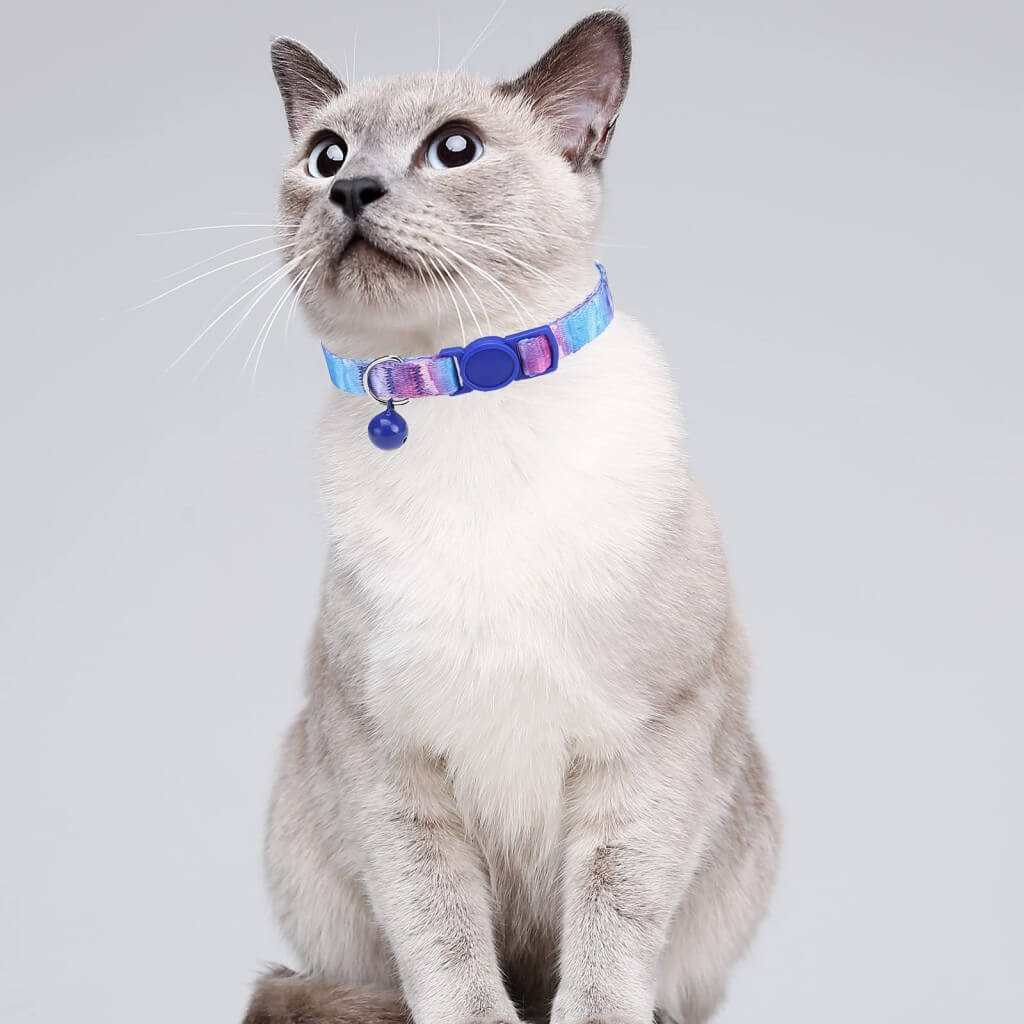 Groovy Tie-Dye Breakaway Cat Collars with Bell (2 Pack) - Funky & Safe Fashion - Image 4