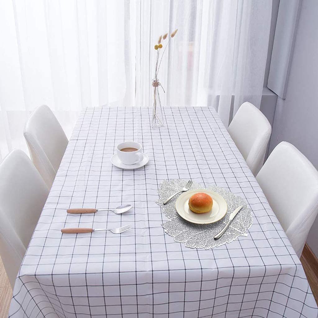 Leaf Vinyl Table Mats and Coasters Set (Gold/Silver) - Image 39