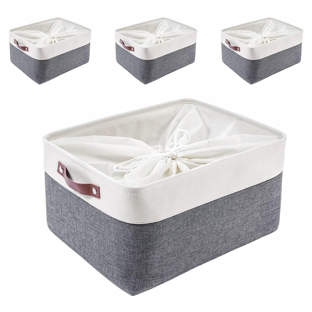 Waterproof Foldable Storage Box coldgrey&white - Image 15