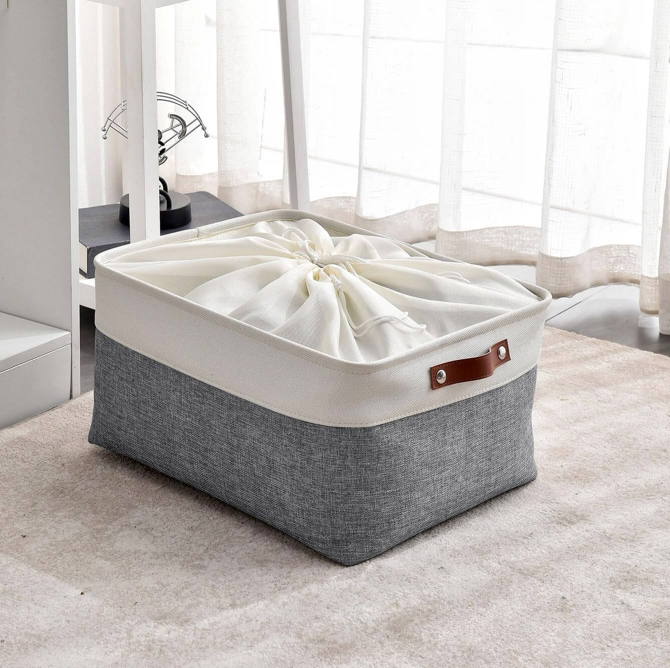 Waterproof Foldable Storage Box coldgrey&white - Image 18
