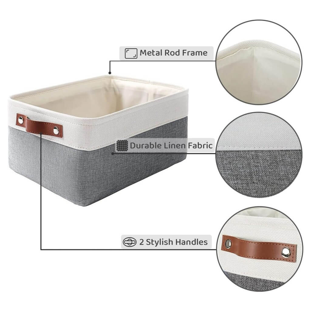 Waterproof Foldable Storage Box coldgrey&white - Image 25